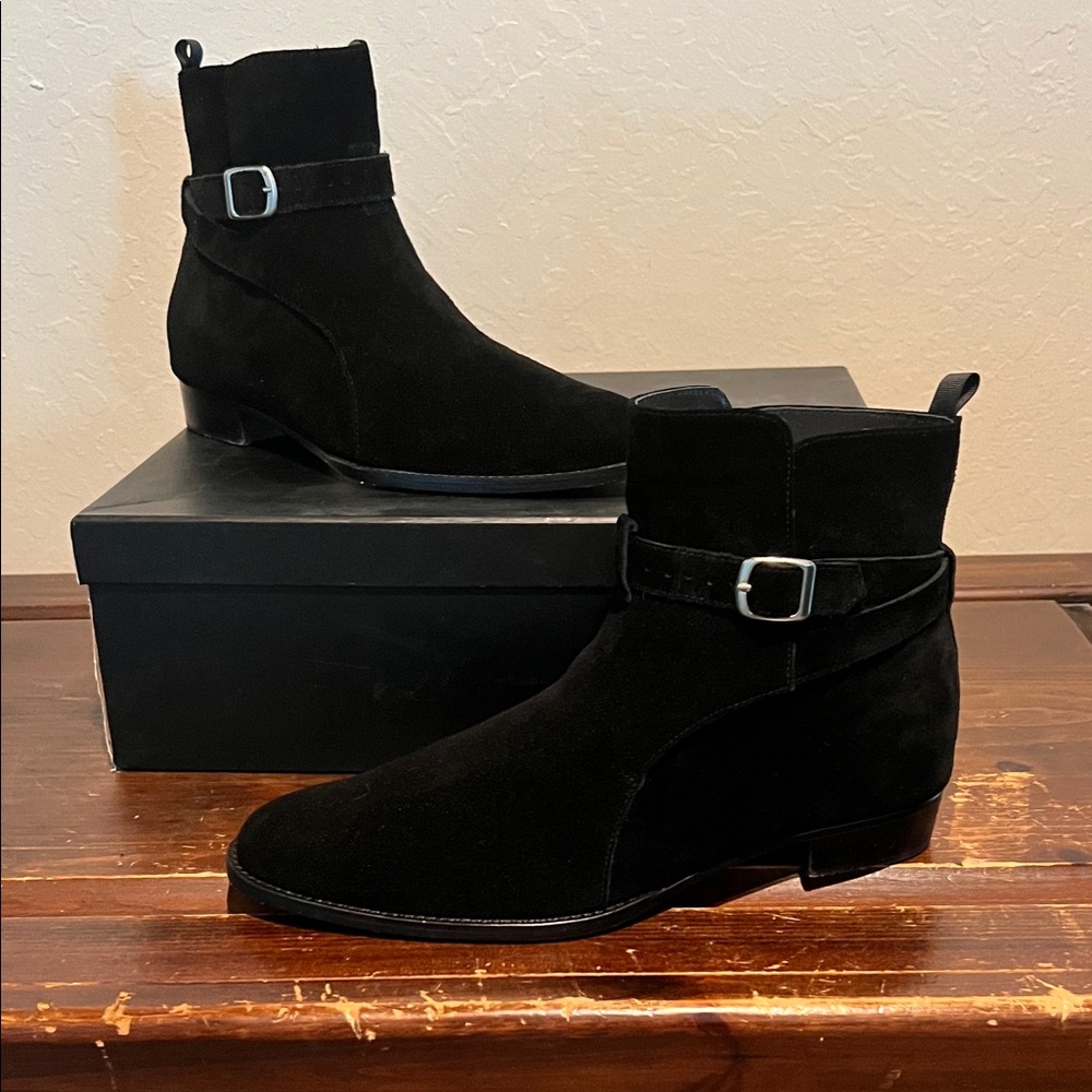 Claude Chelsea Boots - Black Suede - Style 002 - Men’s 10 (True size 11 - 11.5)
